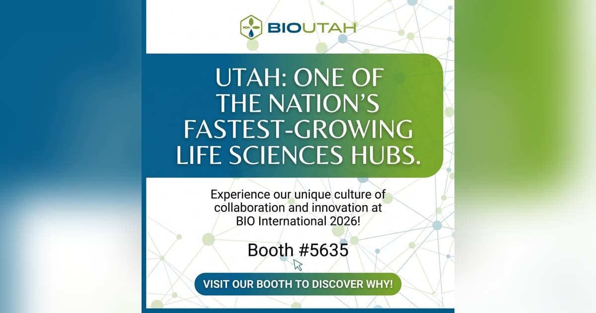 Utah Life Sciences Sector to Shine at BIO International Convention with State Pavilion